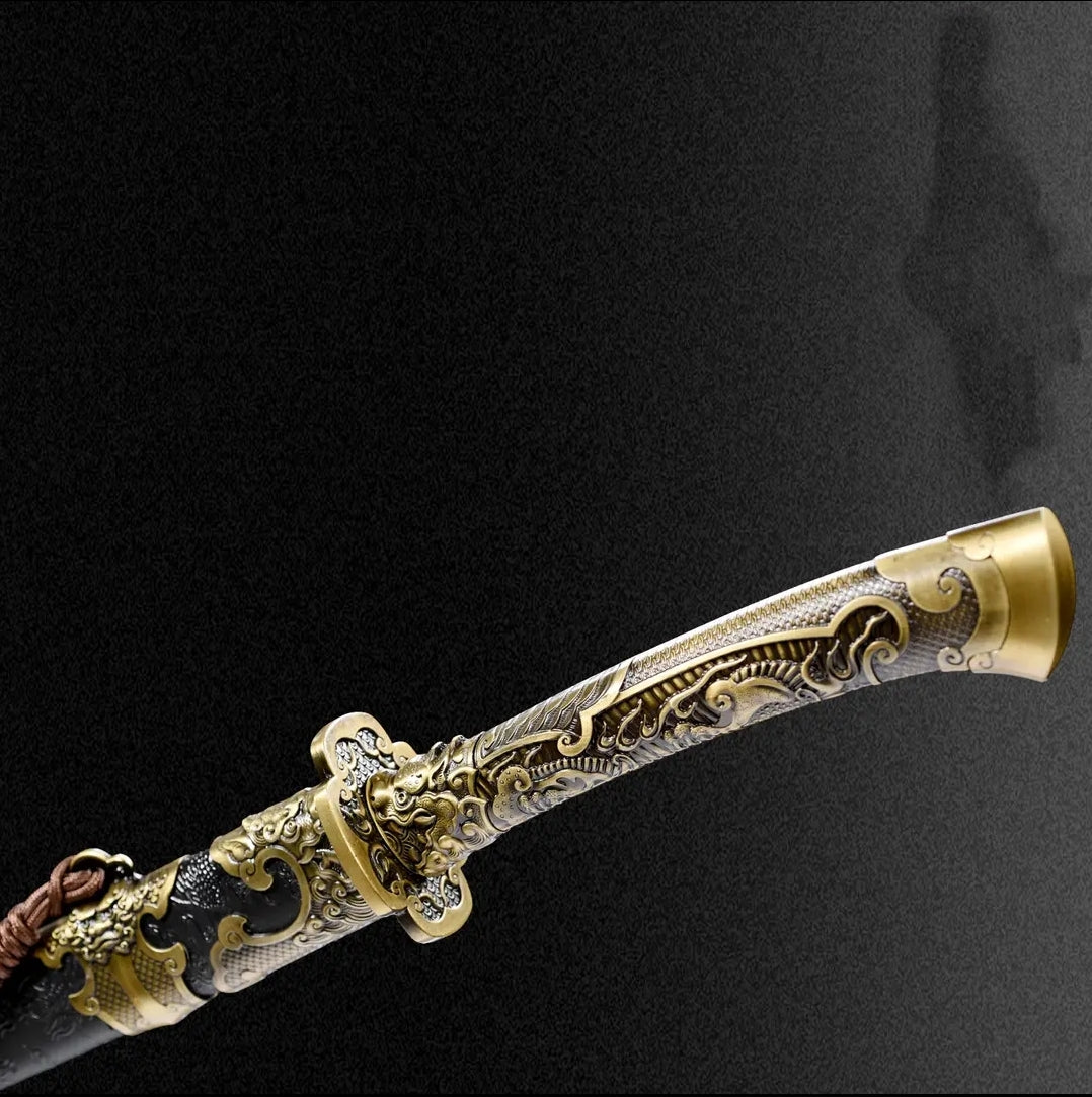 Unsharpened High Manganese Steel Fulong Wild Goose Feather Saber