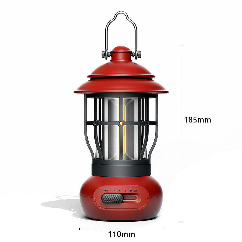 Vintage USB Rechargeable Camping Lantern Mood Tent Light
