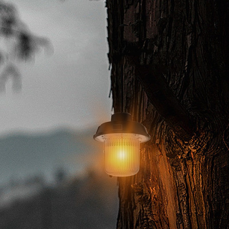 Retro Rechargeable Multi-Function Portable Camping Lantern