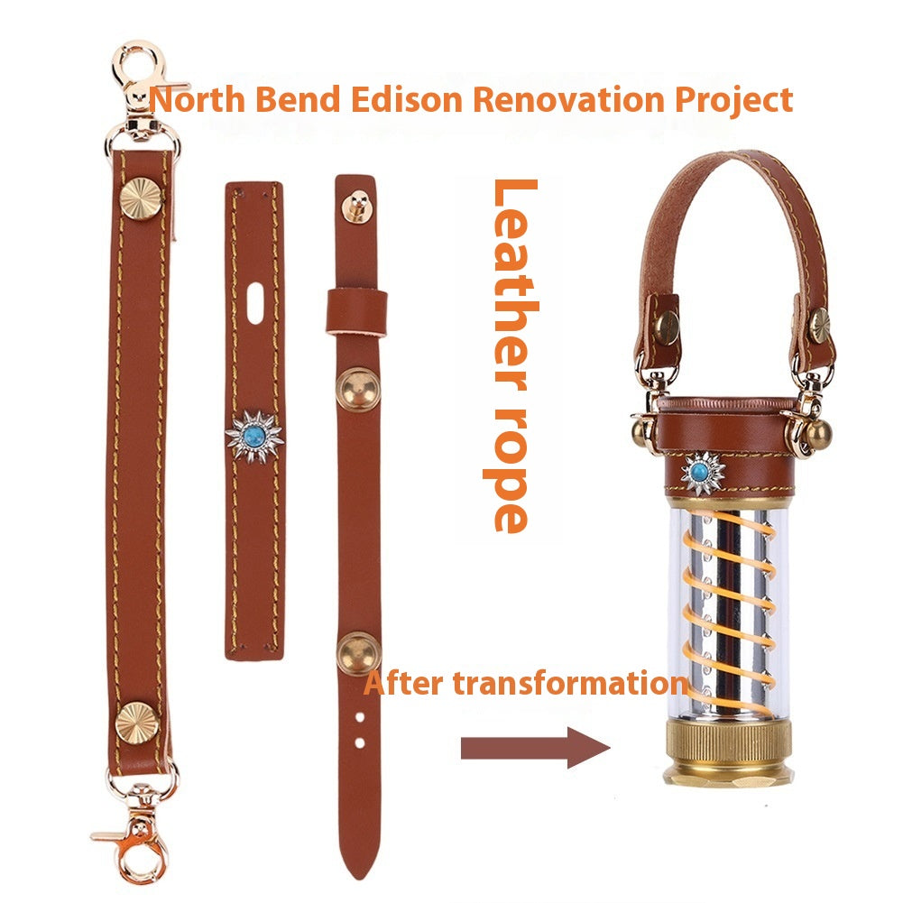 Camping Lantern Leather Hanging Rope 3-Piece Set