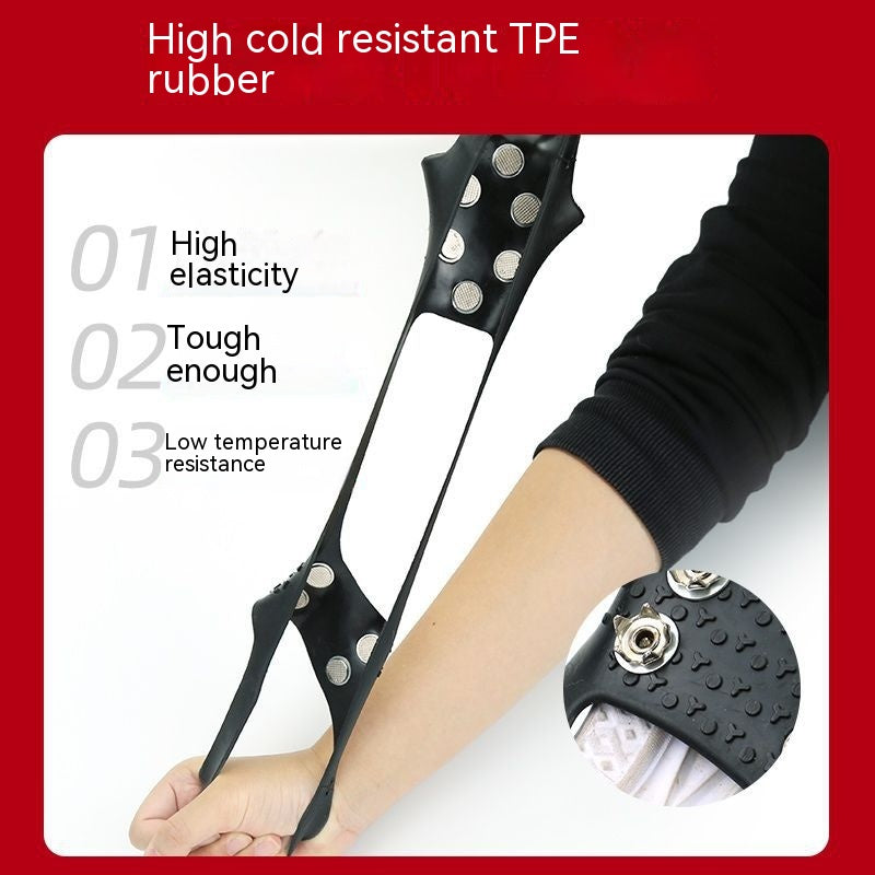 Outdoor Snow Ice Fishing Mountaineering Non Slip Crampons Shoe Covers