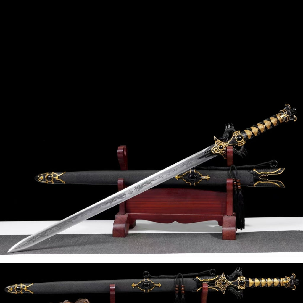 Unsharpened High Manganese Steel Battle Sword Film Prop Decoration
