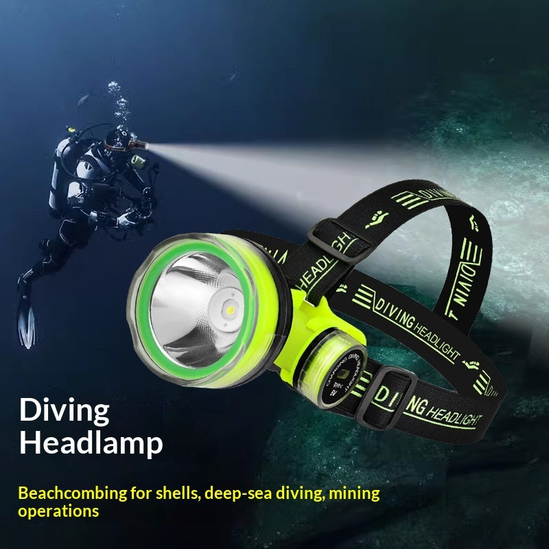High-Power Diving Headlamp With Long Battery Life