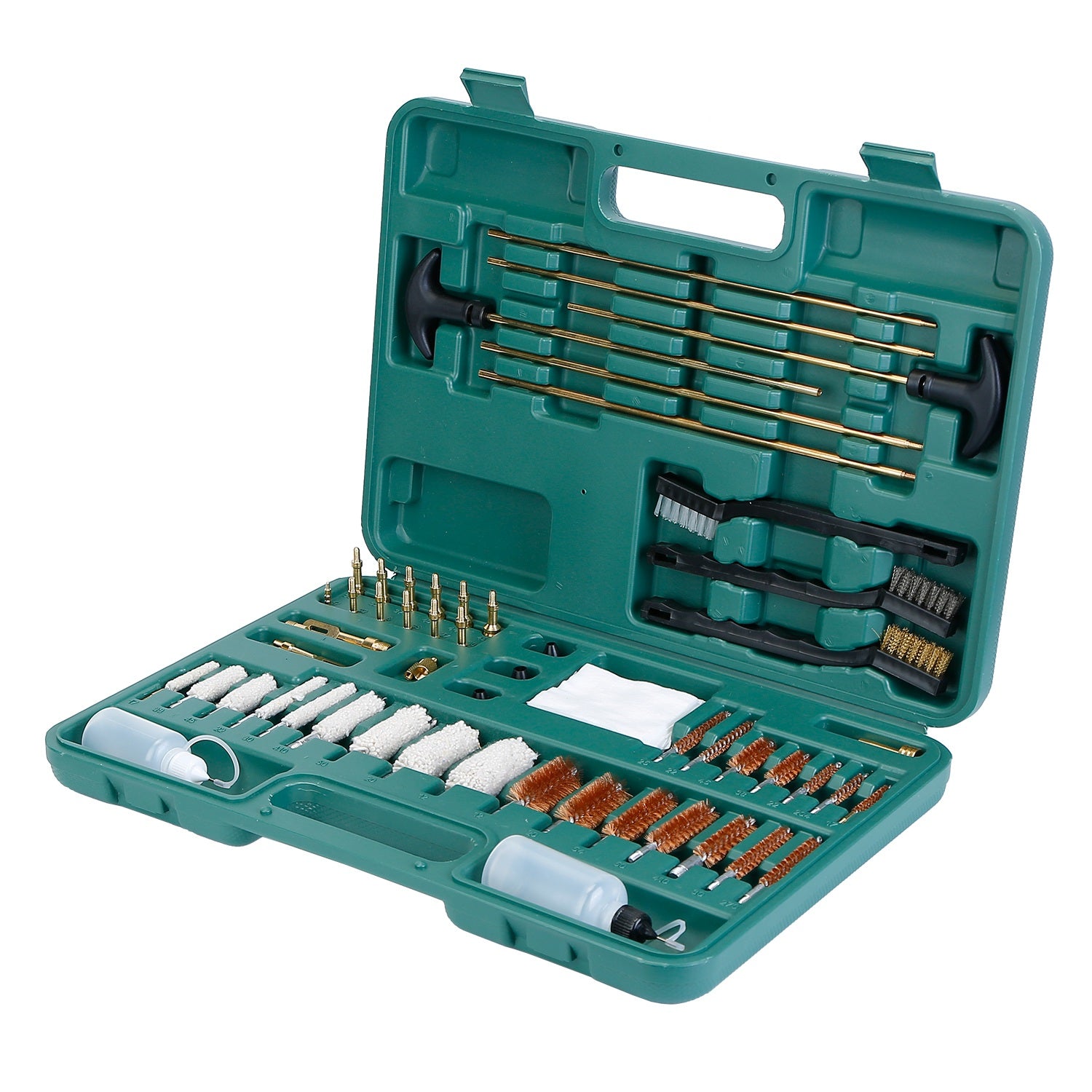 Universal Gun Cleaning Kit With Brushes And Carrying Case