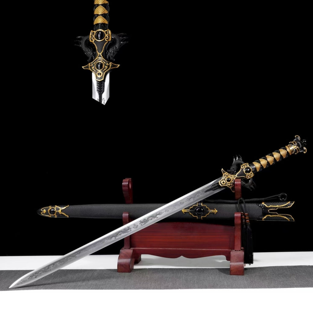 Unsharpened High Manganese Steel Battle Sword Film Prop Decoration