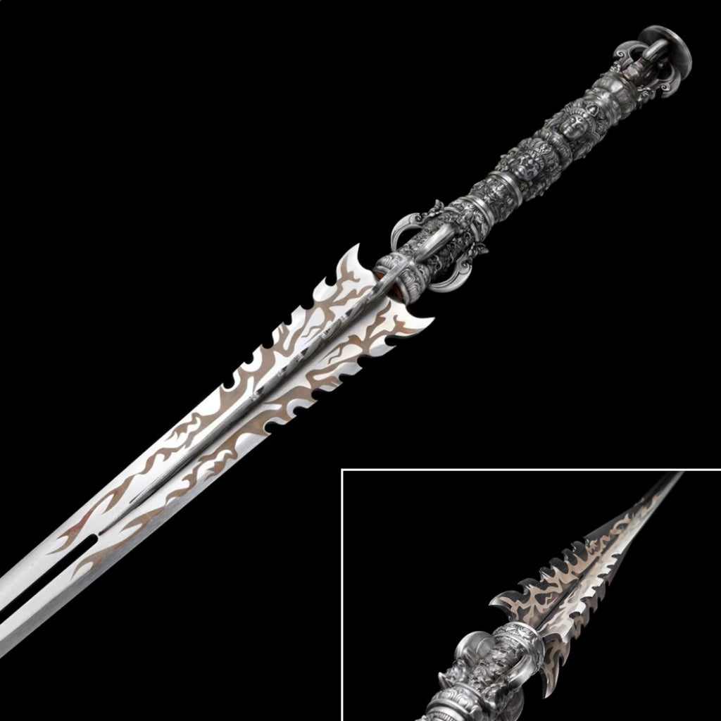 Unsharpened High Manganese Steel Han Jian Battle Sword