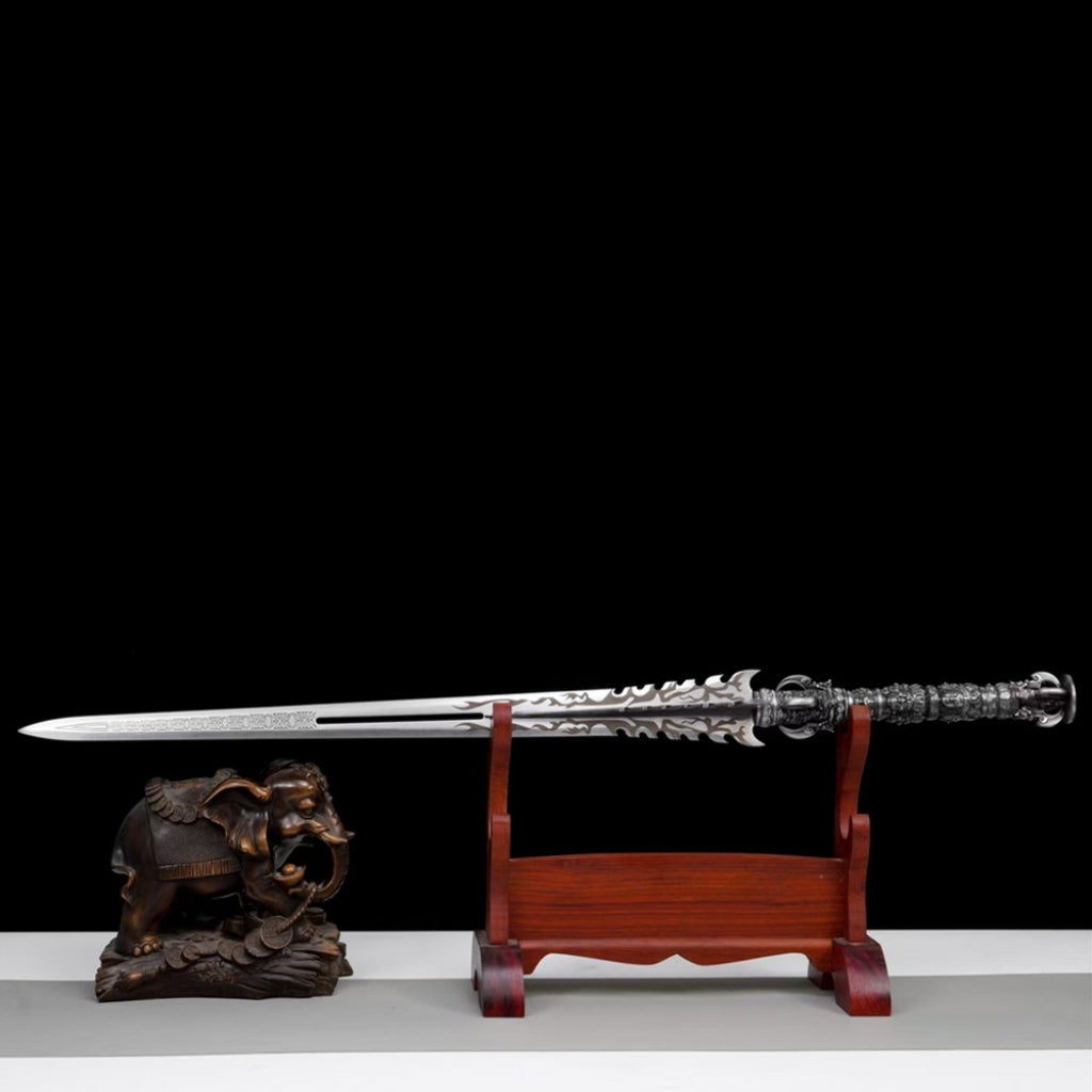 Unsharpened High Manganese Steel Han Jian Battle Sword