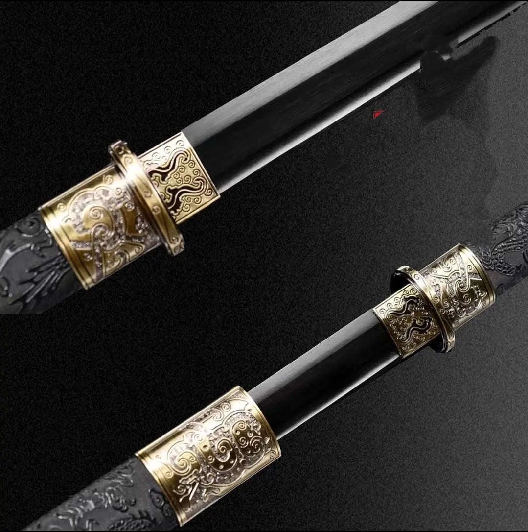 Unsharpened High Manganese Steel Tang Dynasty Taizong Sword