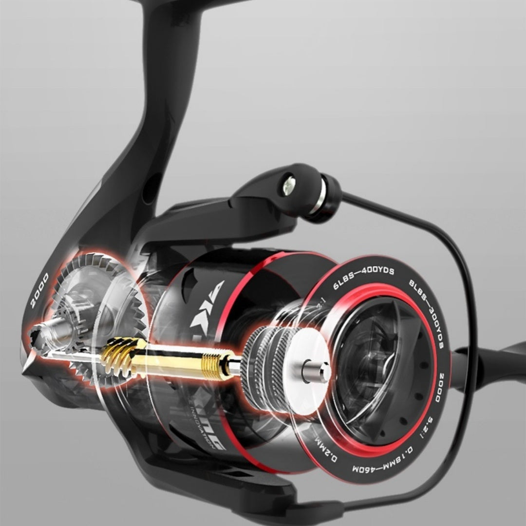All Metal Telescopic Fishing Rod Spinning Lure Fishing Reel