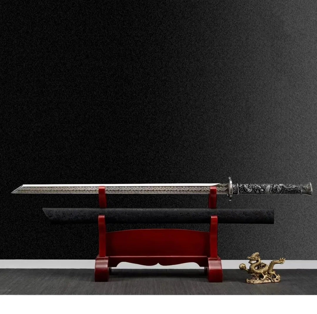 Unsharpened High Manganese Steel Tang Dynasty Sword