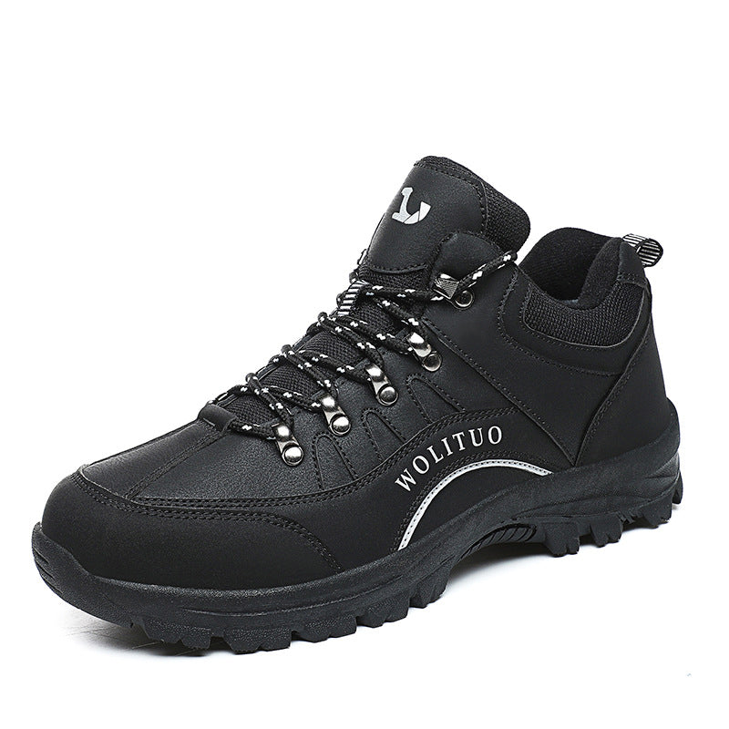 Men Waterproof Non Slip Cotton Hiking Climbing Shoes