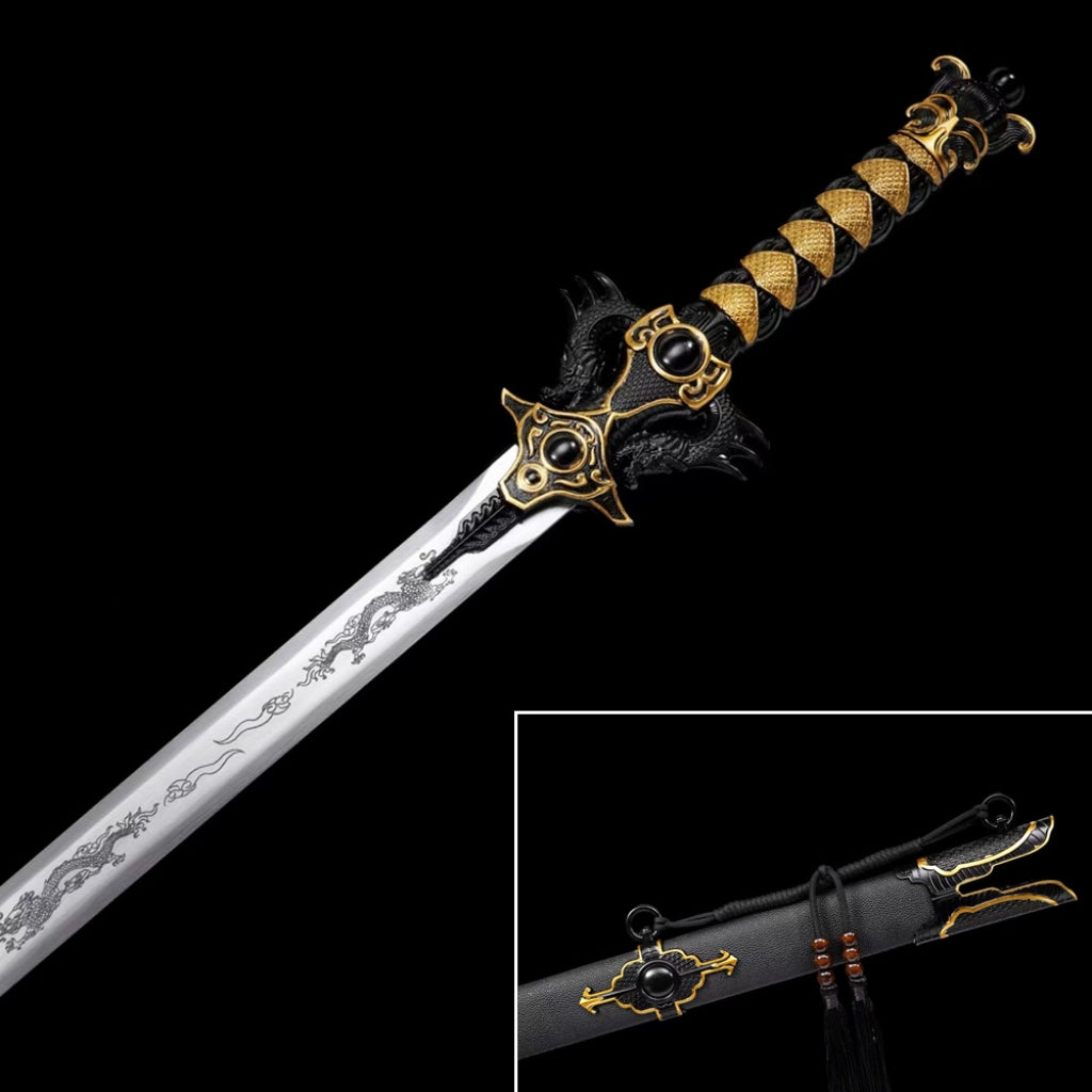 Unsharpened High Manganese Steel Battle Sword Film Prop Decoration