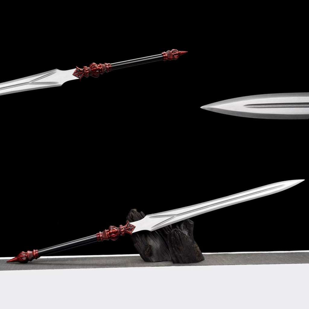 Long Integrated Lotus Sword Unsharpened for Display and Film Use