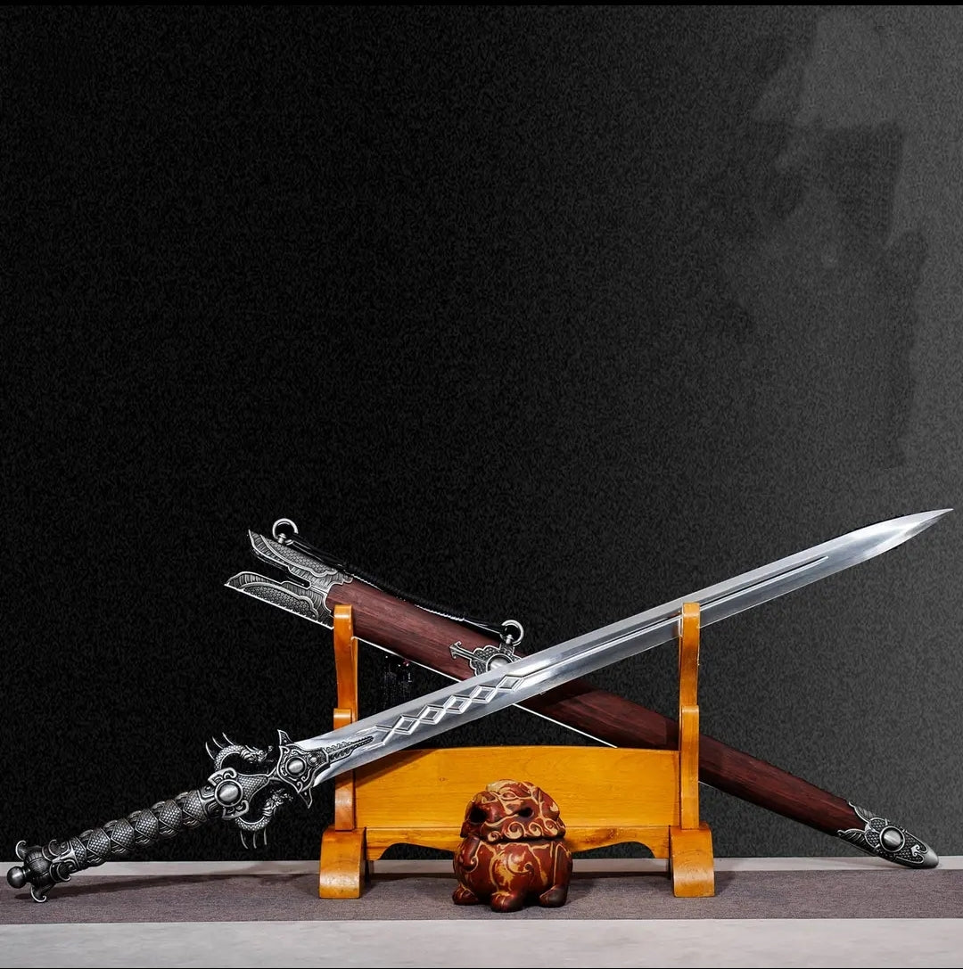 Unsharpened High Manganese Steel Lilong Collectible Sword