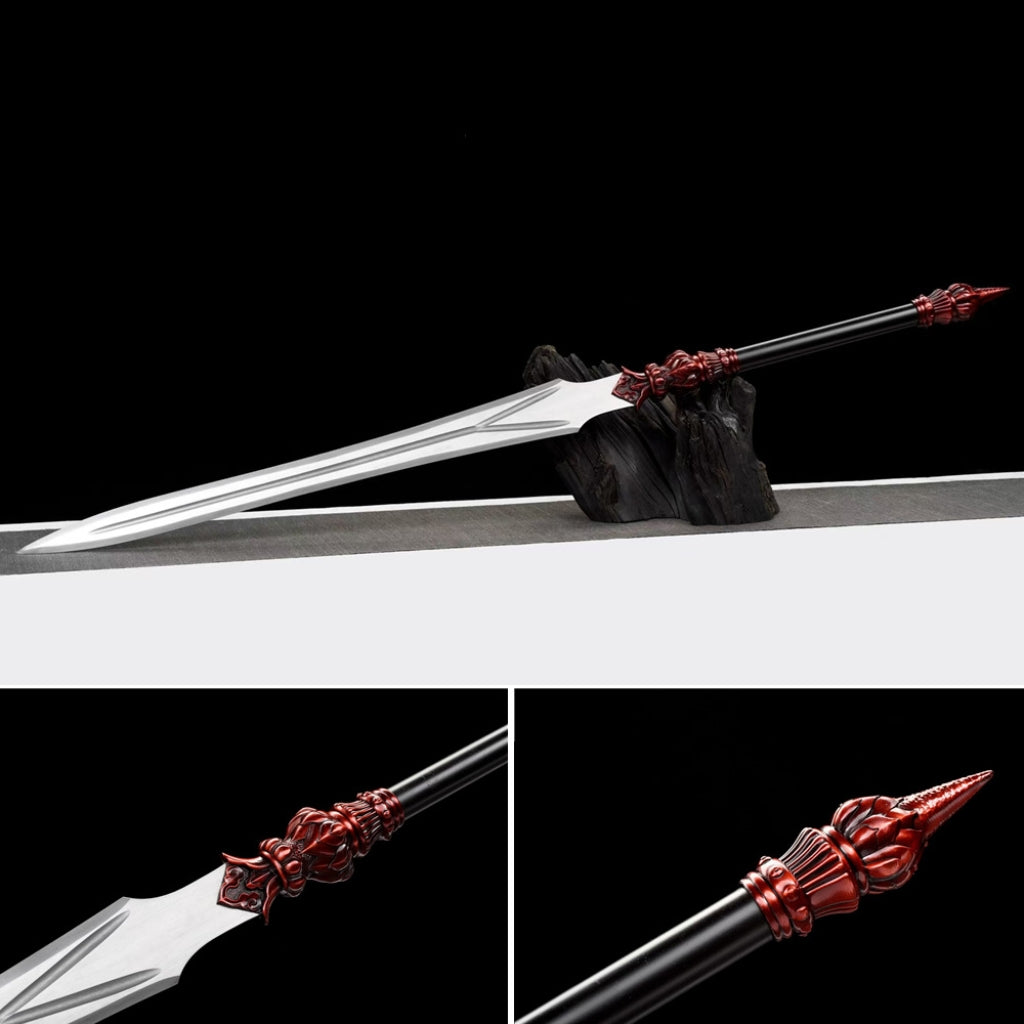 Long Integrated Lotus Sword Unsharpened for Display and Film Use