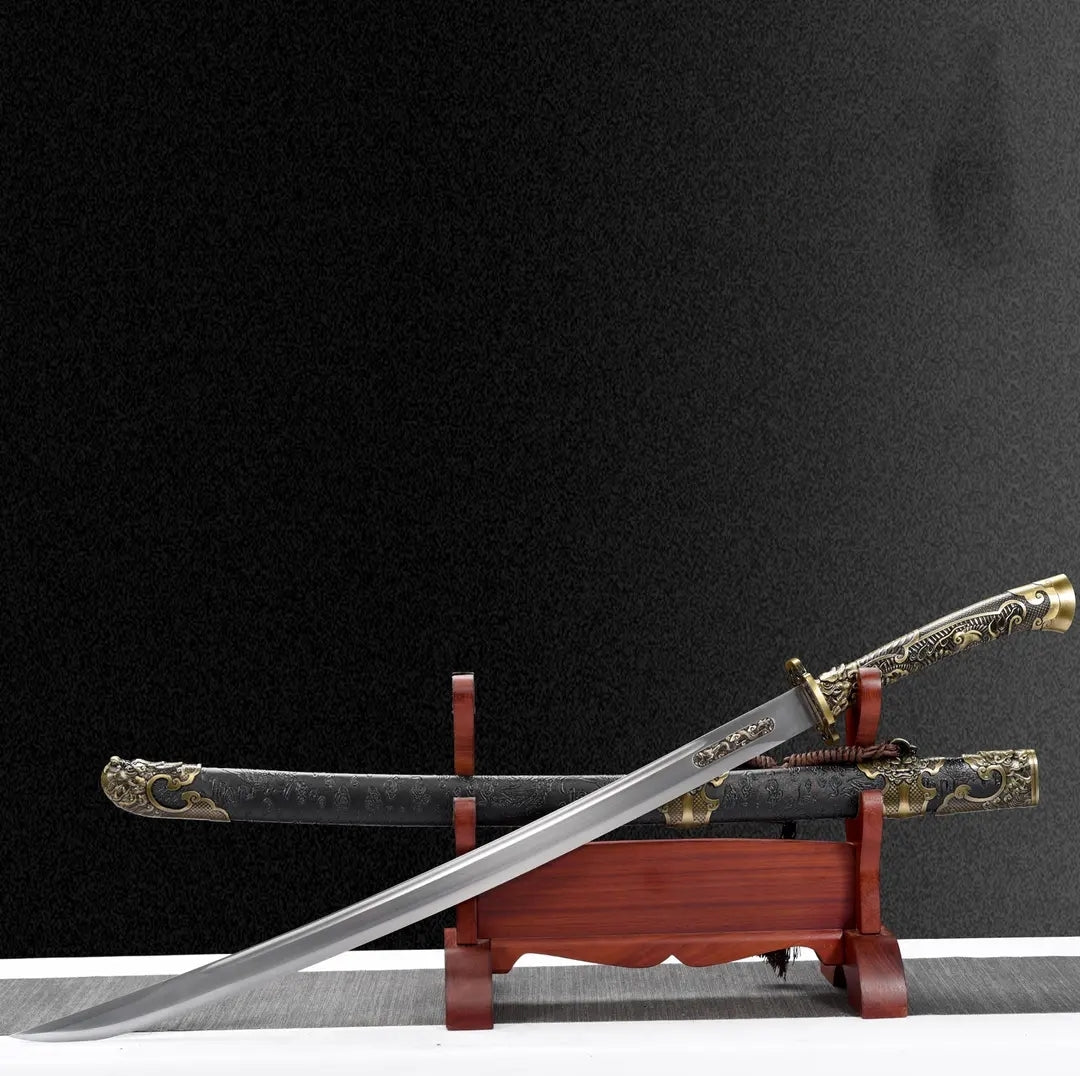 Unsharpened High Manganese Steel Fulong Wild Goose Feather Saber