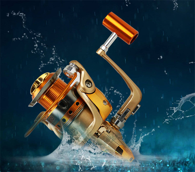 Metal Handle Spinning Sea Fishing Reel Rod Wheel