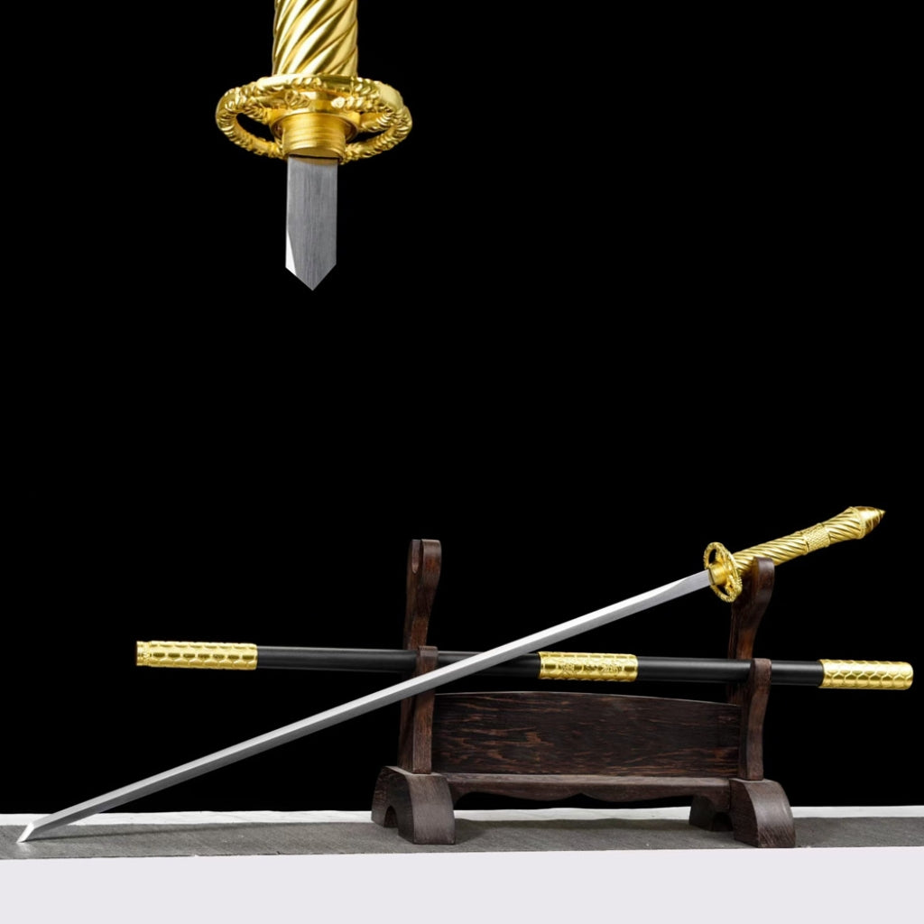 Ancient-Style Unsharpened Manganese Steel Long Sword