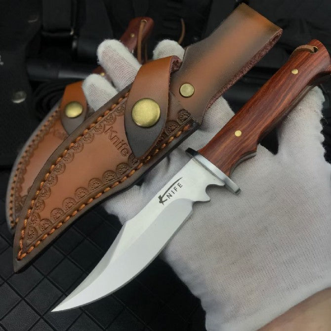 Mini Fixed Blade Camping Hunting EDC Outdoor Knife Handmade Tool