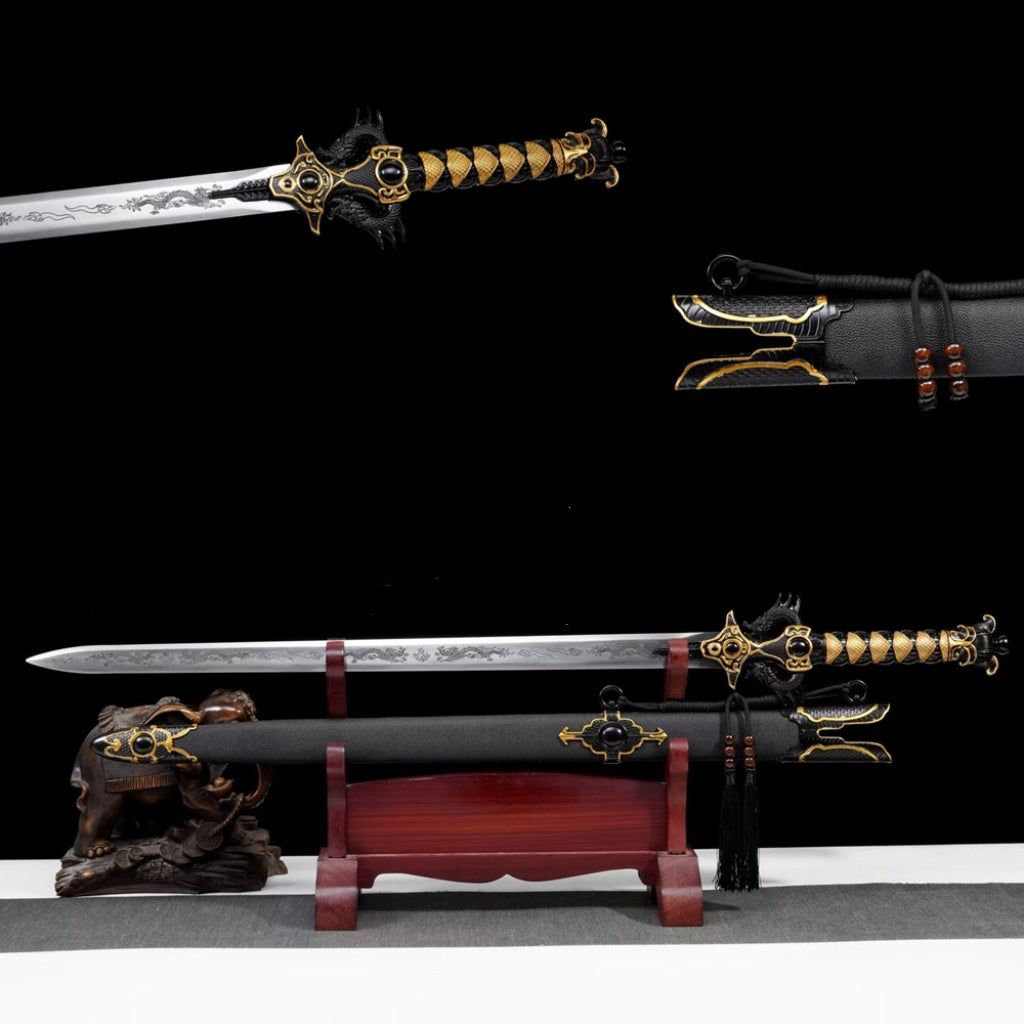 Unsharpened High Manganese Steel Battle Sword Film Prop Decoration
