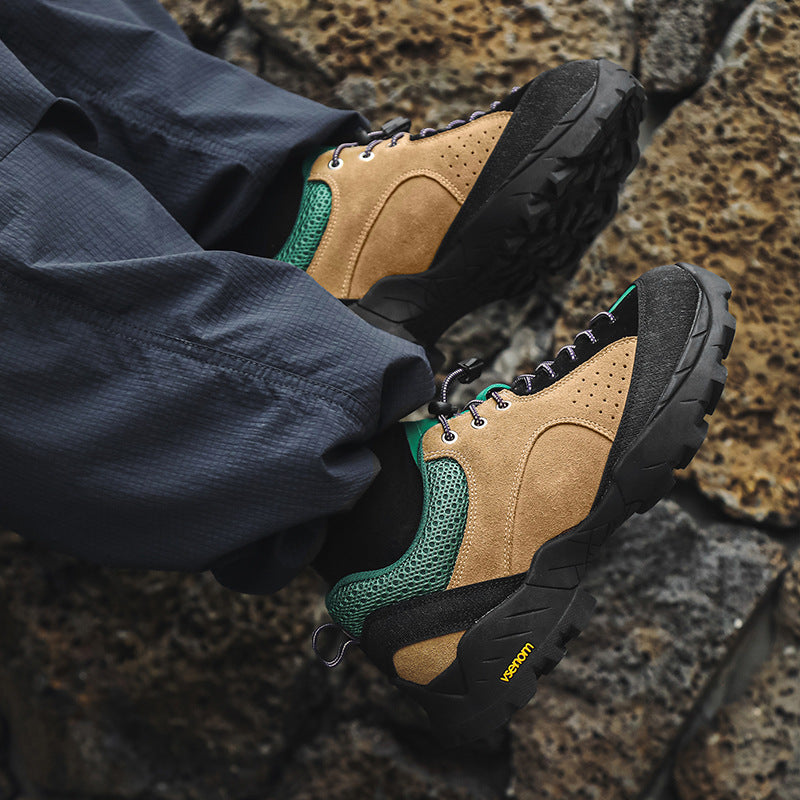 Leather Outdoor Hiking Boots Camping Climbing Shoes