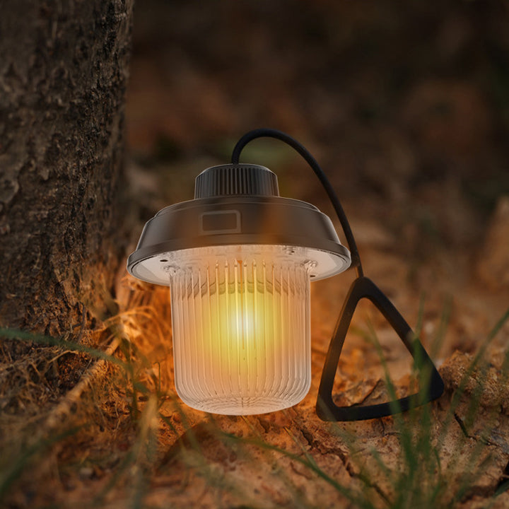 Retro Rechargeable Multi-Function Portable Camping Lantern