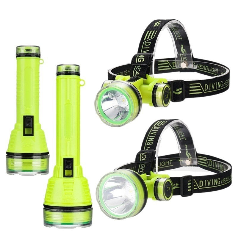 High-Power Diving Headlamp With Long Battery Life