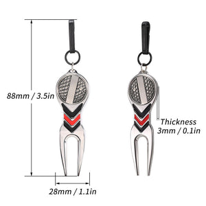 Golf Green Fork Ball Marker Golf Accessory