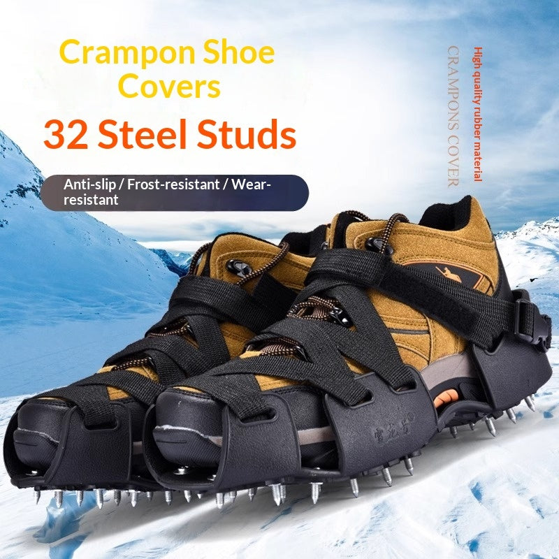 Professional Non Slip Crampons Shoe Covers Snow Ice