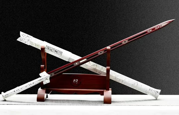 Unsharpened High Manganese Steel Xuanhong Collectible Sword