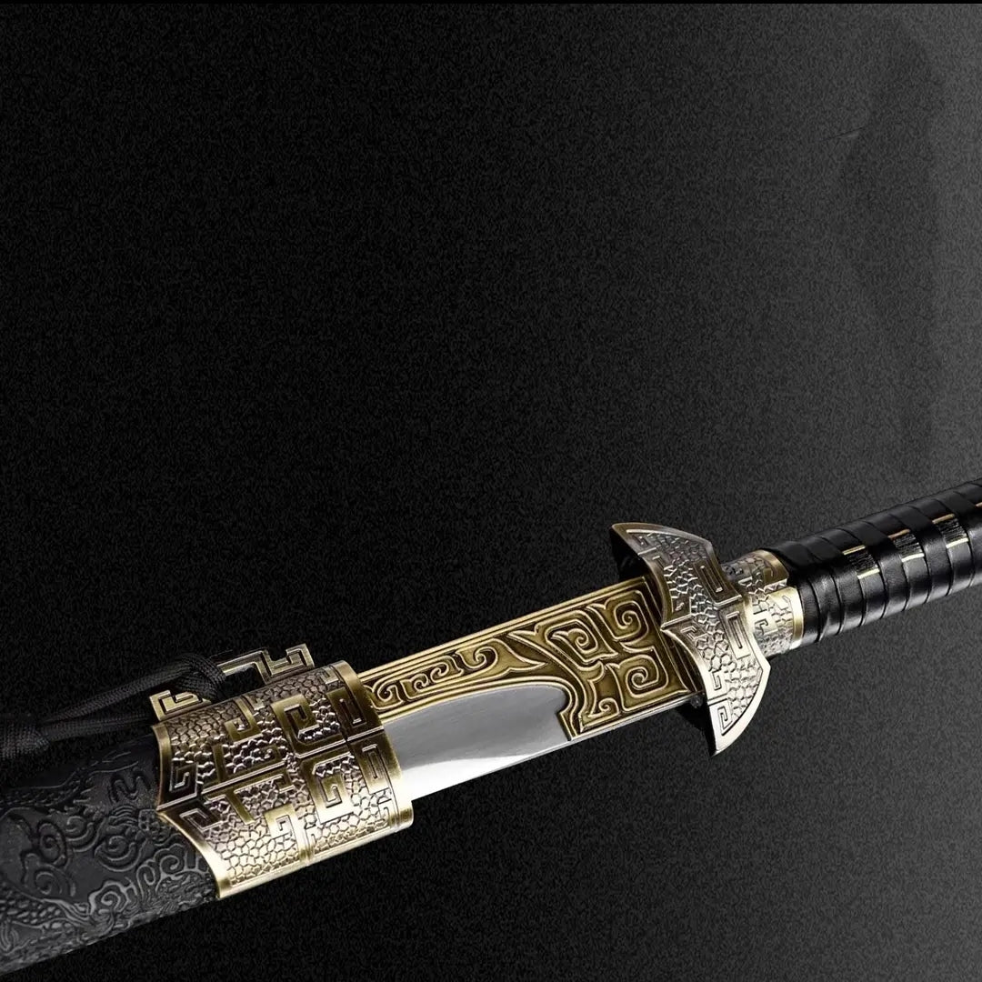 Unsharpened High Manganese Steel Tang Dynasty Tianwen Horizontal Sword