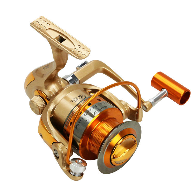 Metal Handle Spinning Sea Fishing Reel Rod Wheel