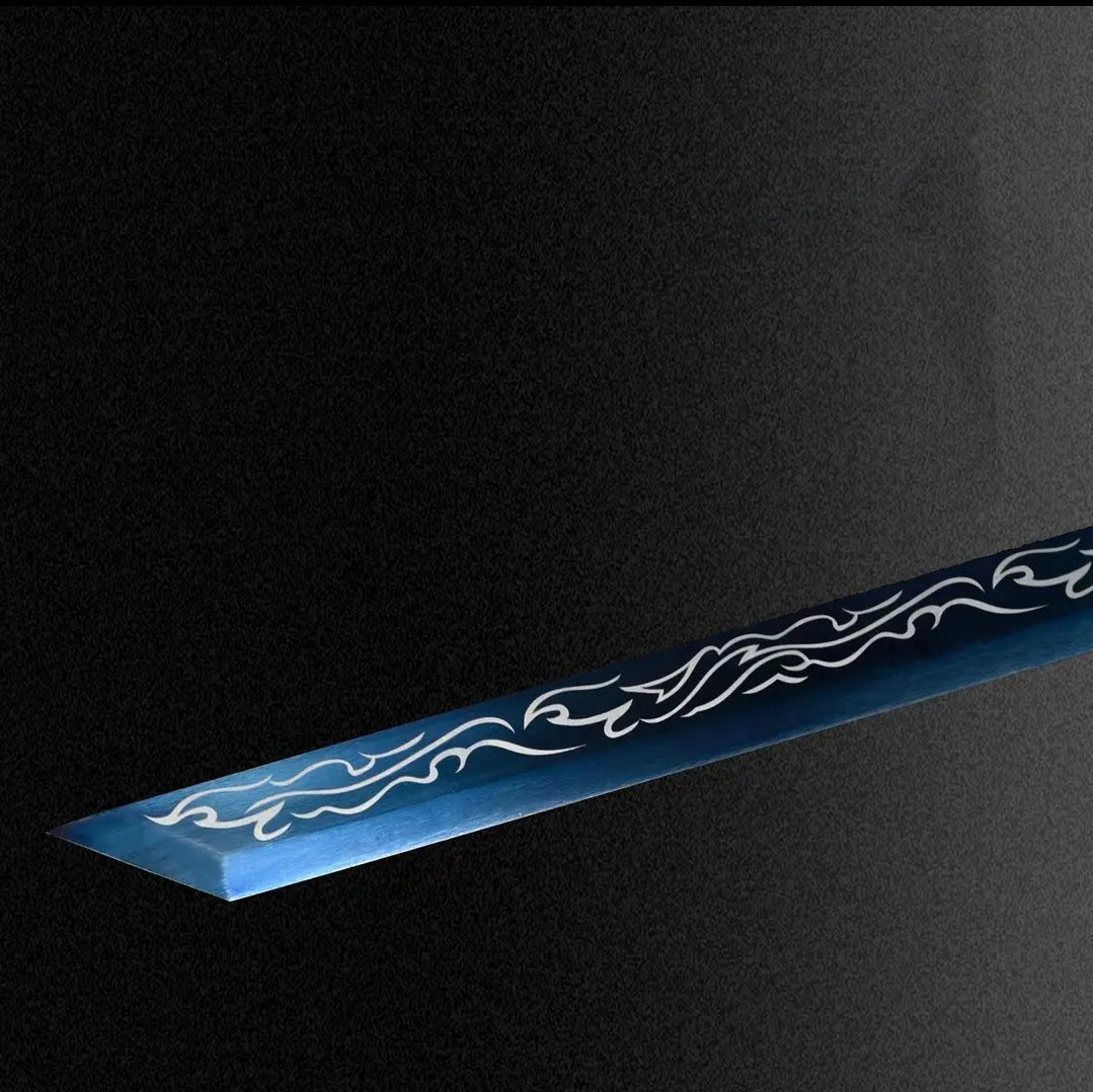 Unsharpened High Manganese Steel Tang Dynasty Liuying Horizontal Sword