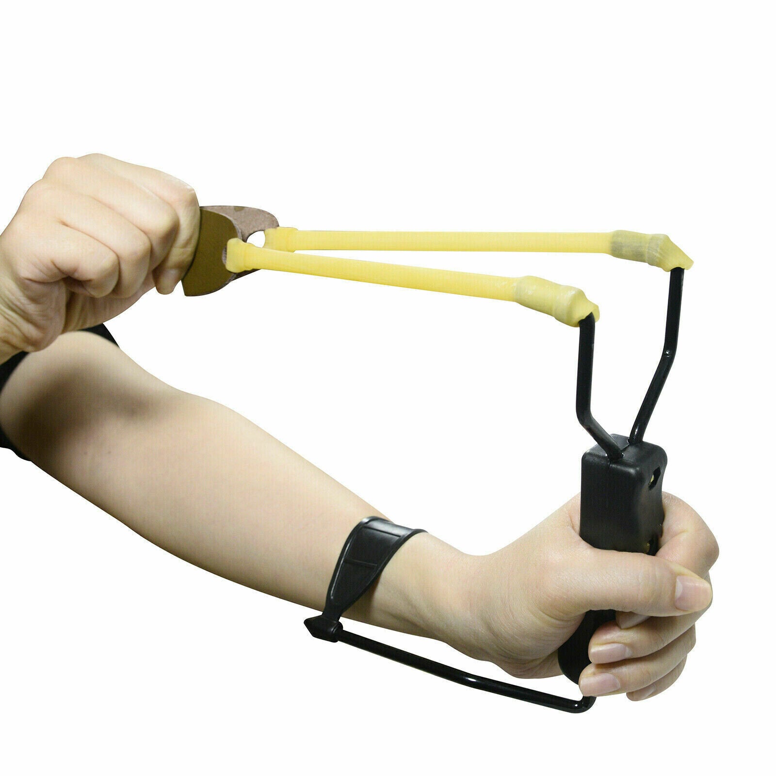Compact Folding Slingshot Catapult for Outdoor Hunting Games