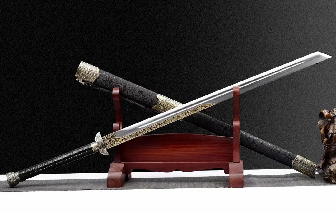 Unsharpened High Manganese Steel Tang Dynasty Tianwen Horizontal Sword