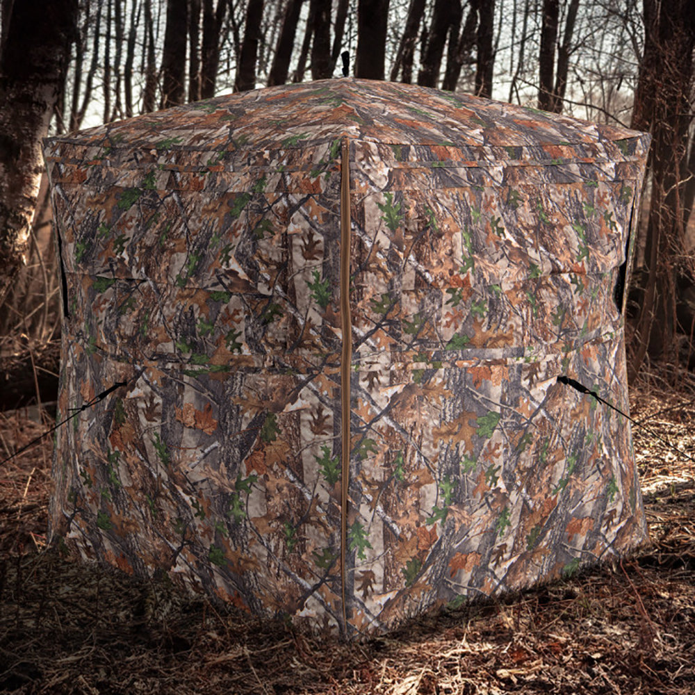 360° One-Way See-Through Hunting Blind for 2–3 People