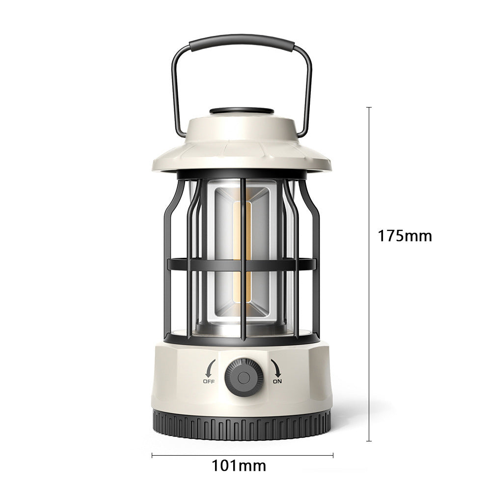 COB Portable Retro Camping Tent Lantern