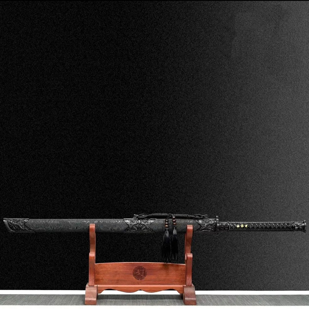 Unsharpened High Manganese Steel Tang Dynasty Liuying Horizontal Sword