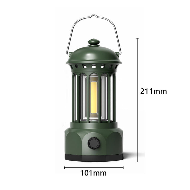 COB Portable Retro Camping Tent Lantern