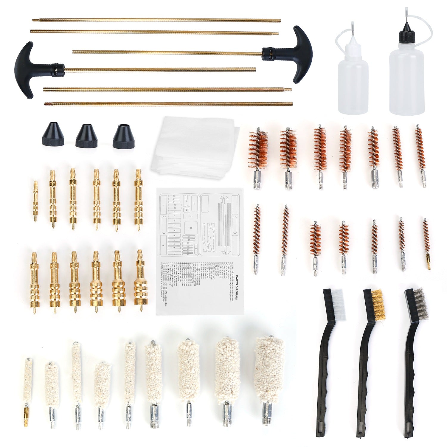 Universal Gun Cleaning Kit With Brushes And Carrying Case