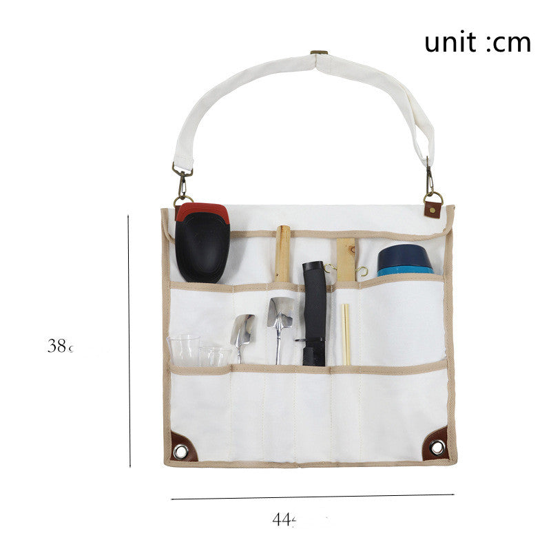 Foldable Camping Tableware Set With Hanging Bag