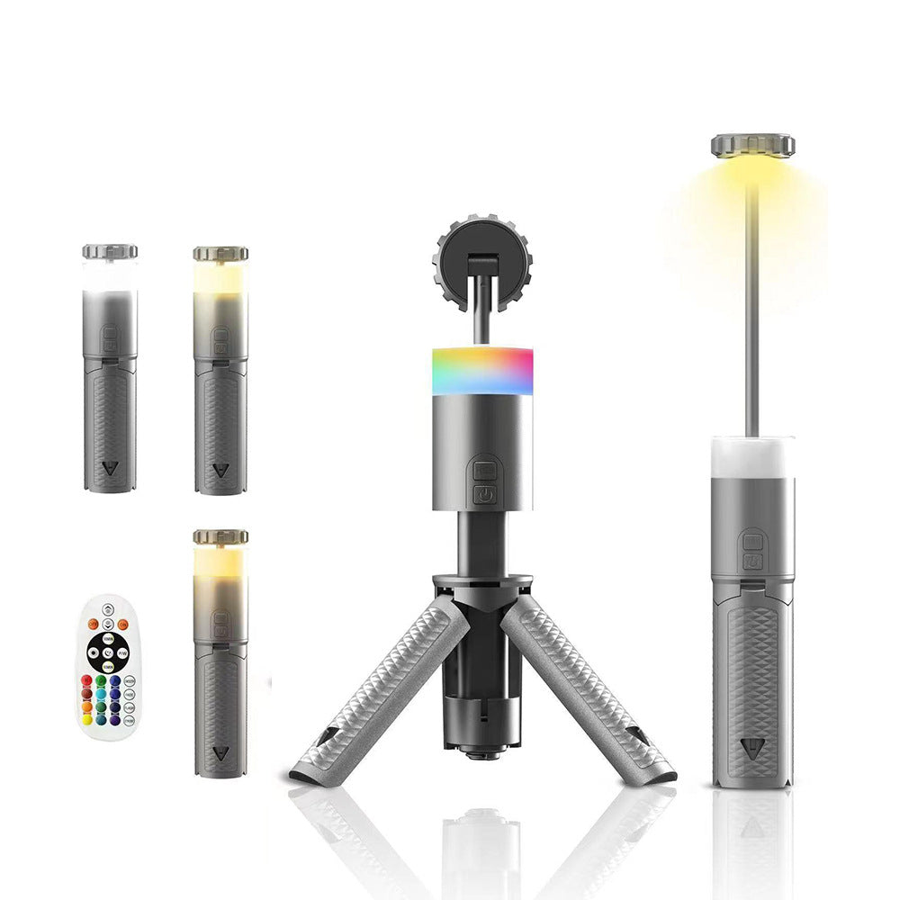 Multifunctional Portable Camping Lantern With Retractable Bracket
