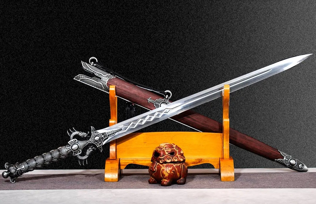 Unsharpened High Manganese Steel Lilong Collectible Sword