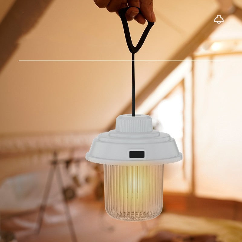 Retro Rechargeable Multi-Function Portable Camping Lantern