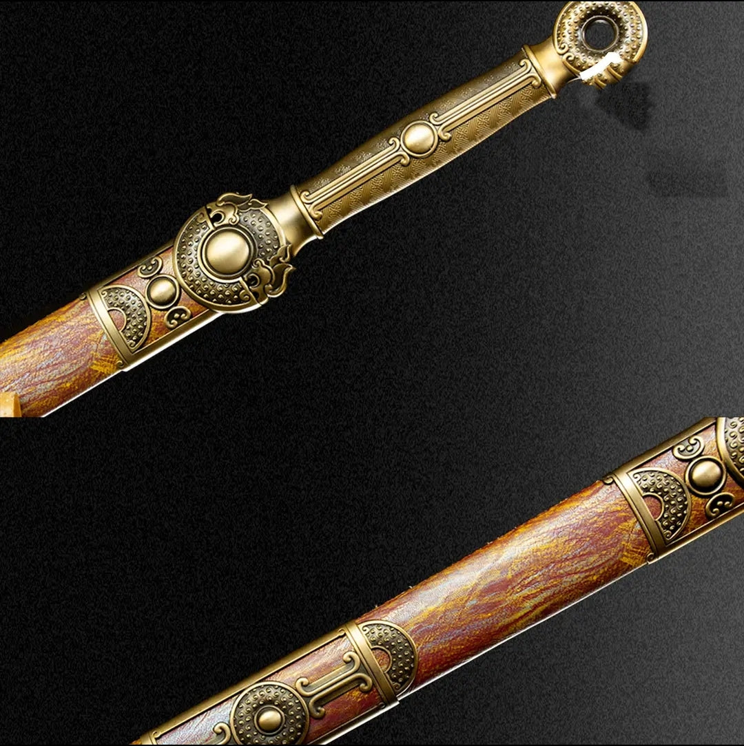Unsharpened High Manganese Steel Jinsheng Collectible Sword