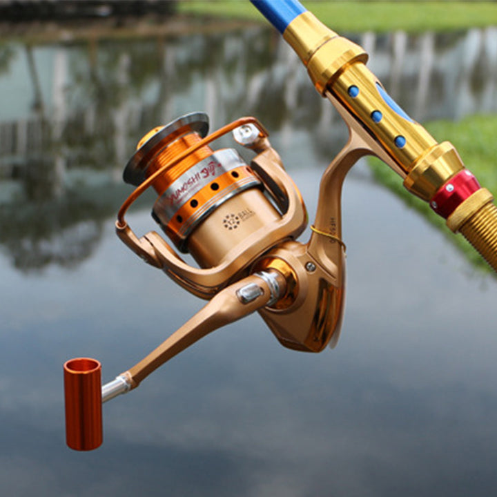 Metal Handle Spinning Sea Fishing Reel Rod Wheel