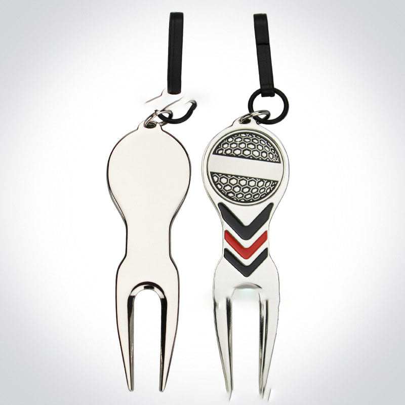 Golf Green Fork Ball Marker Golf Accessory