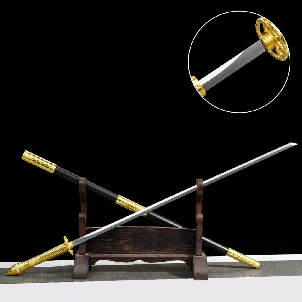 Ancient-Style Unsharpened Manganese Steel Long Sword