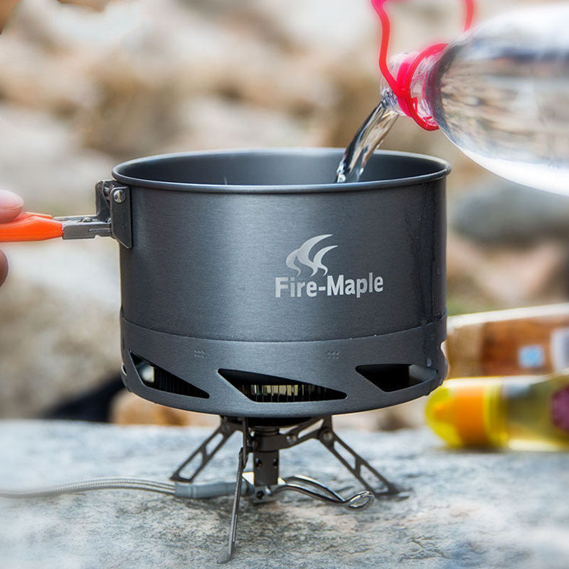 Heat Exchanger Camping Cookware Set With Utensils