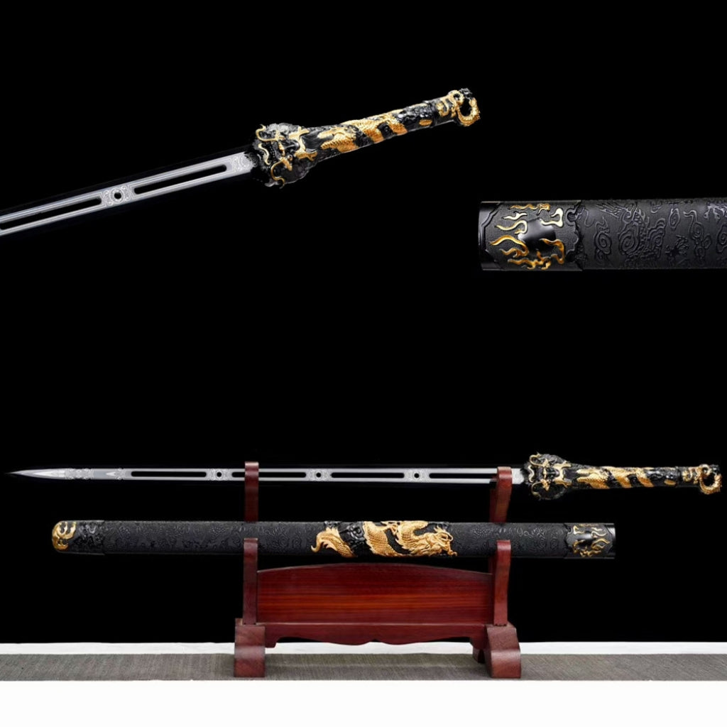 Unsharpened High Manganese Steel Tang Heng Dao Xiu Chun Sword
